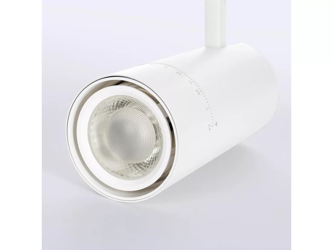Spot LED sur Rail Triphasé 40W Wild CCT Multiangle 24-60º Blanc