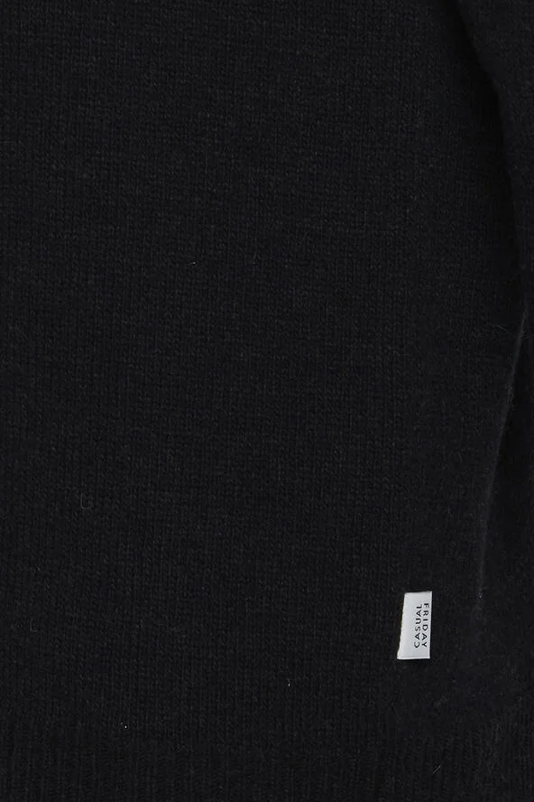 Casual Friday CFKARL roll neck bounty knit Anthracite black