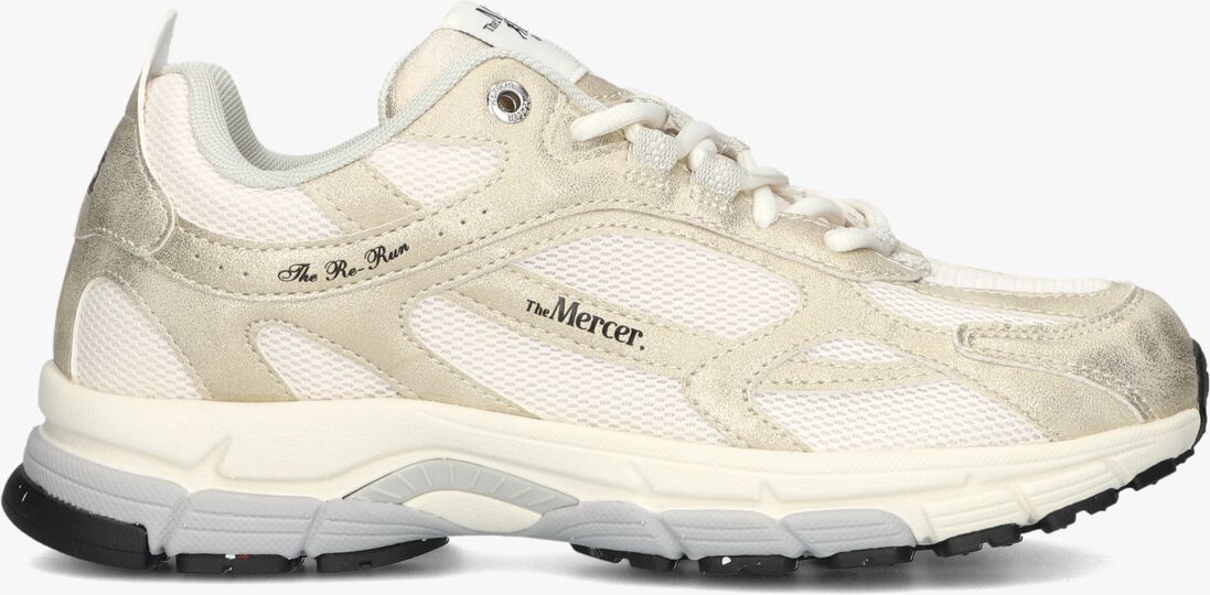 beige mercer amsterdam lage sneakers the re-run metallic