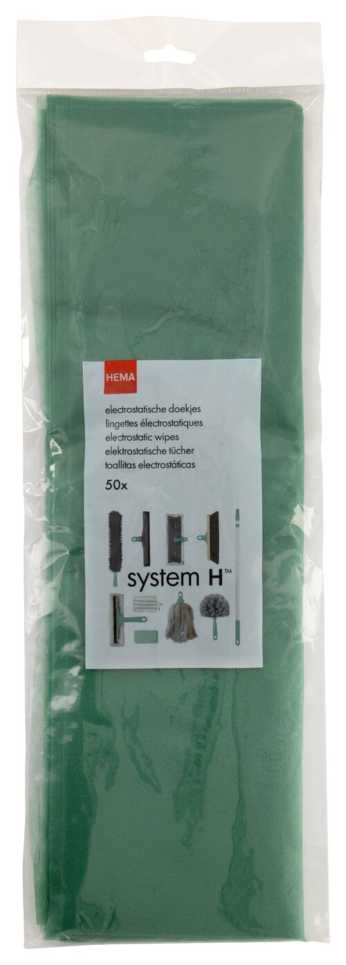 50 lingettes pour sol électrostatiques - System H