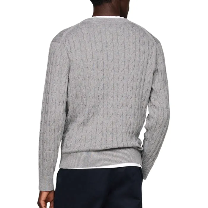 Tommy Hilfiger Classic Cotton Cable Crew Sweater Heren