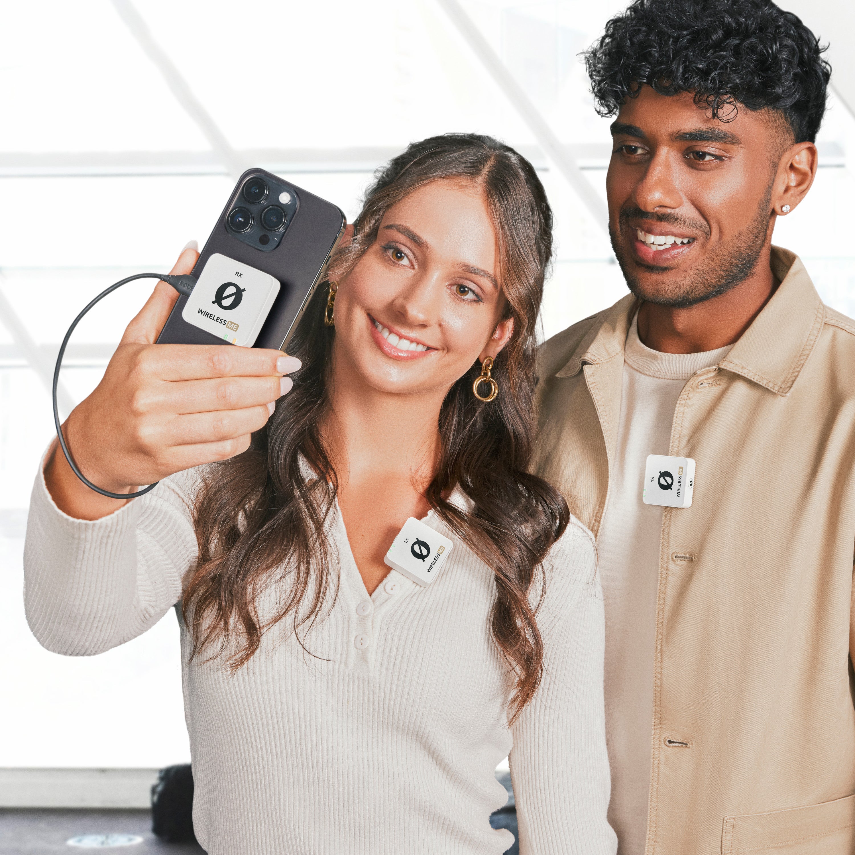 RØDE Wireless ME Dual draadloze dasspeldmicrofoon wit