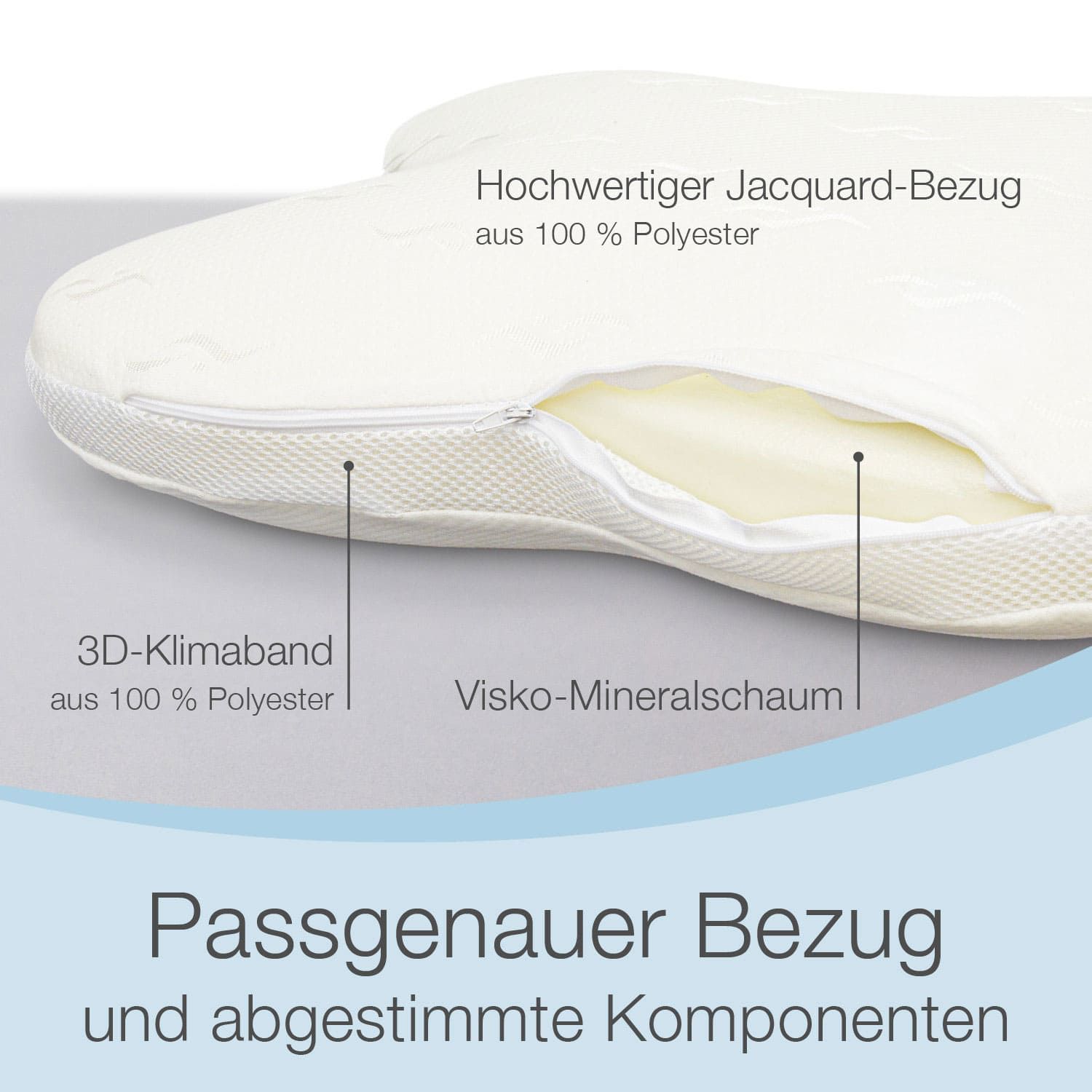 Bestschlaf Visko-Schmetterlingskissen