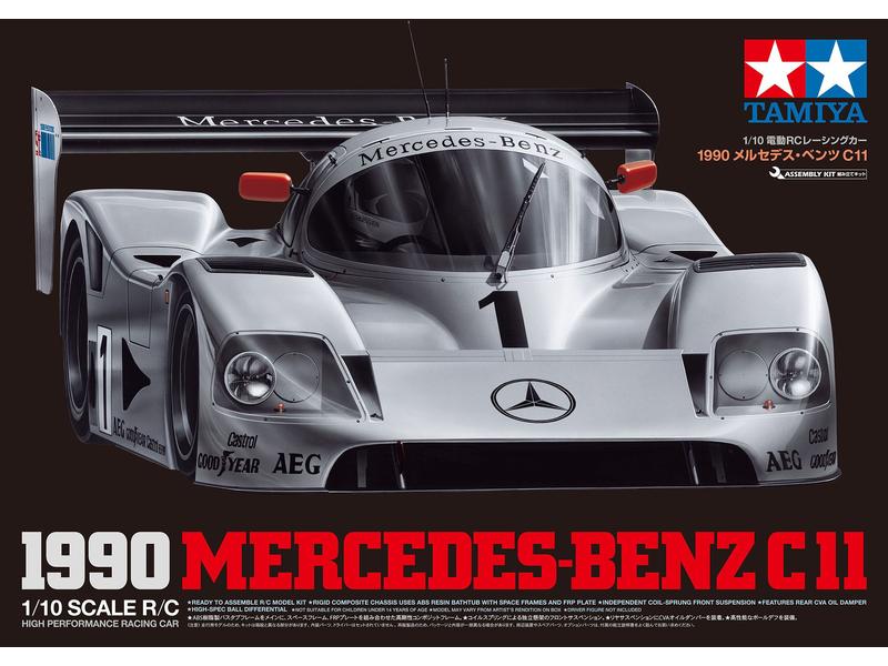 Tamiya Pan Car 1990 Mercedes-Benz C11, RWD, 1:10, Bausatz Pan Car Bausatz mit Heckantrieb