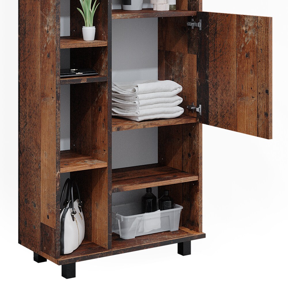 Vicco Badmöbelset Ilias Old Style modern Badezimmerschrank Badschrank Badezimmermöbel Waschtischunterschrank Waschbeckenunterschrank Spiegelschrank Midischrank Hochschrank Schranktür Schrankschublade