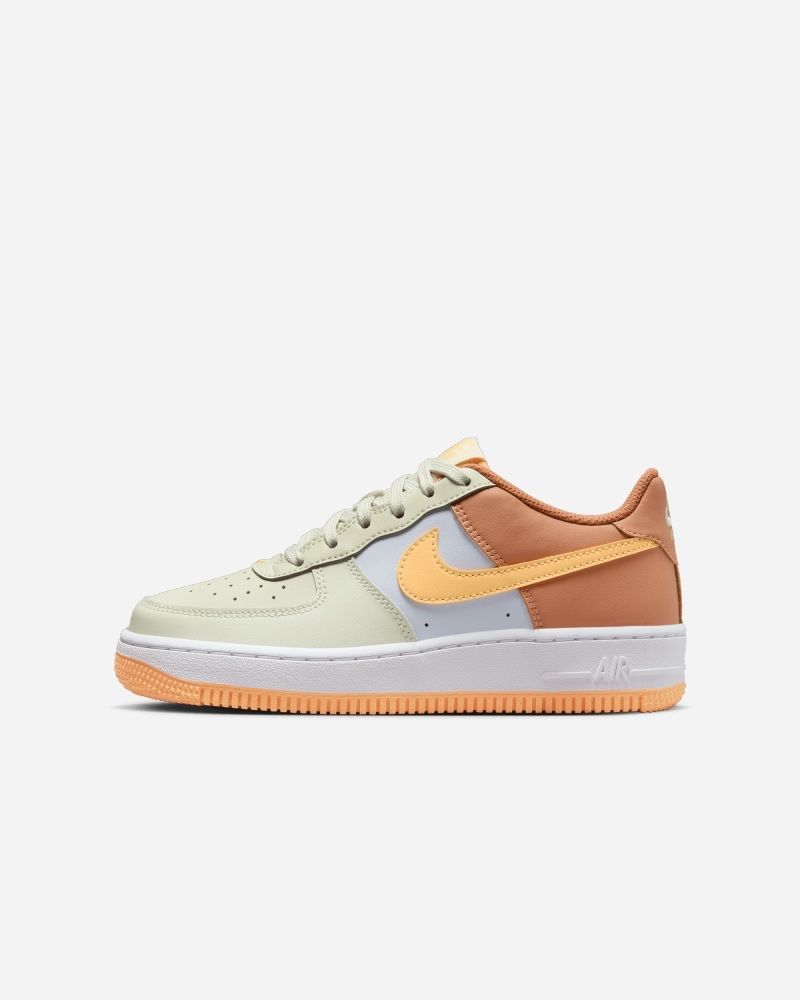 Chaussures Nike Air Force 1 Gris/Marron/Jaune pour enfant