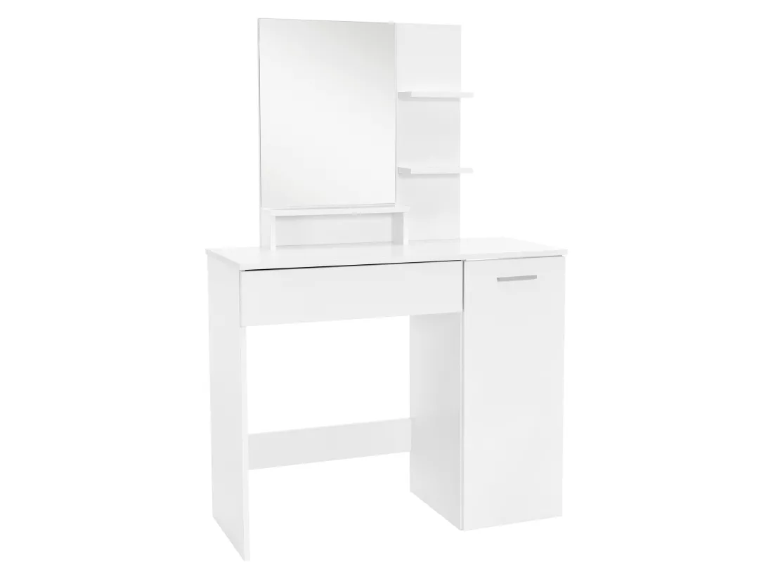 Coiffeuse moderne avec miroir + tabouret de maquillage en MDF ML-DESIGN