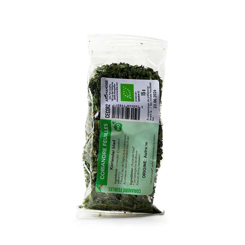 Feuilles de Coriandre bio - 15 g Aromandise