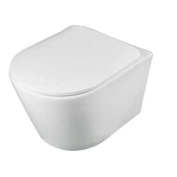 Atlantic hangend toilet Wesley wit
