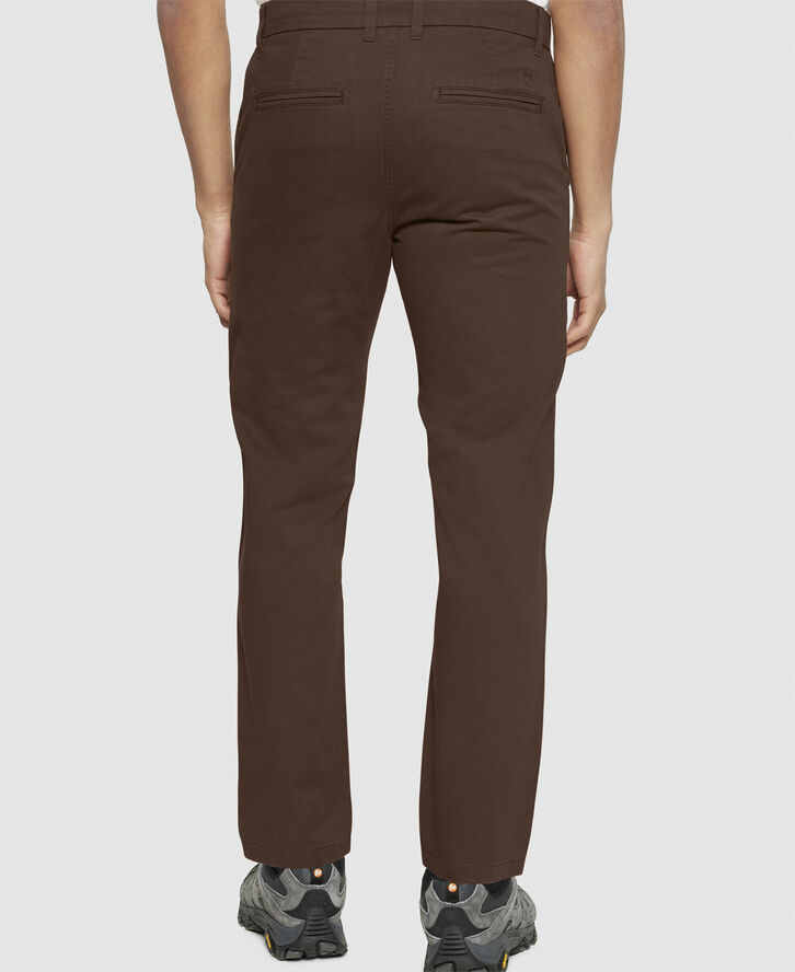Knowledge Cotton Apparel CHUCK regular chino twill pants - GOTS/Vegan Demitasse (brown)