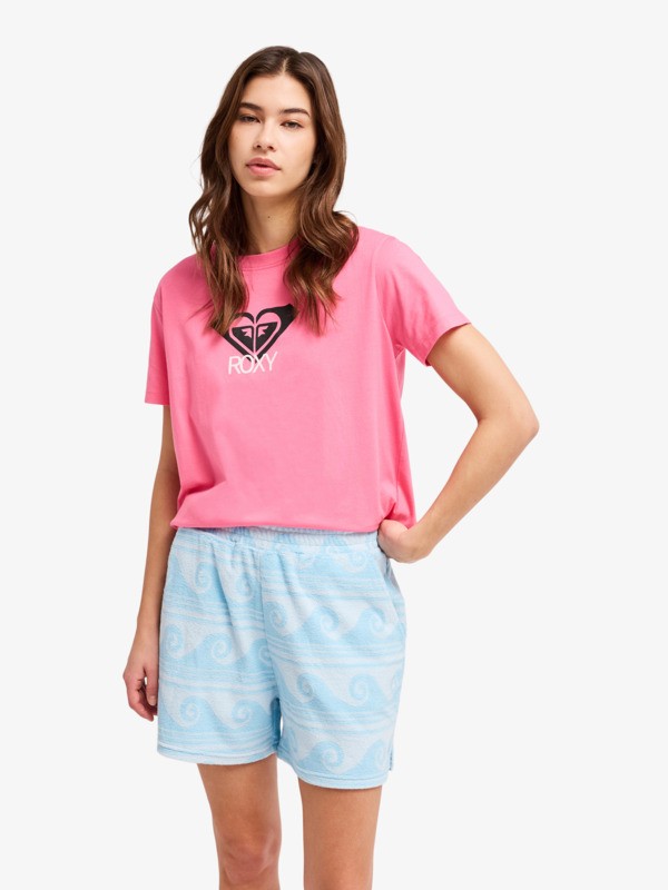 Make It Sunny Short en molleton Bleu Femme