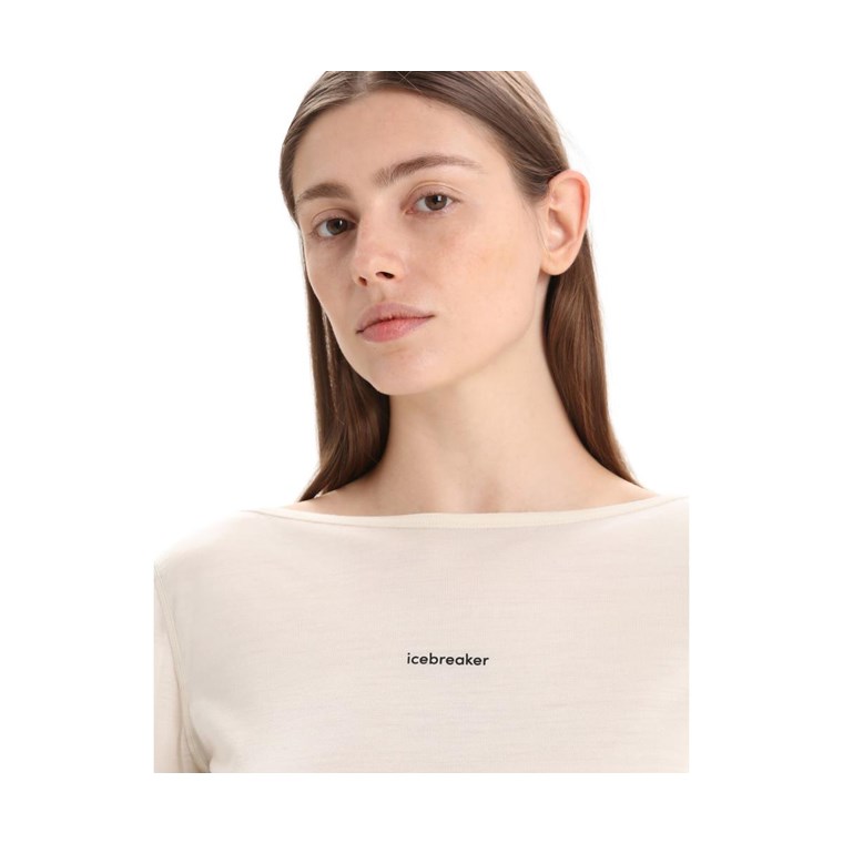 Icebreaker ZoneKnit Scoop Back SS Tee Women Chalk