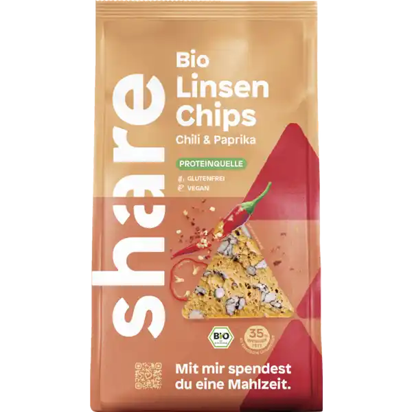 Bio Linsenchips Paprika Pikant
