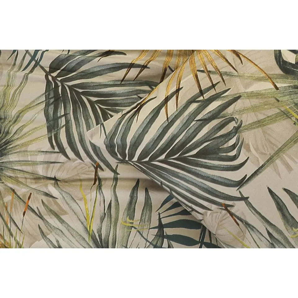 Dekbedovertrek Fenna - zand/groen 200x220 cm