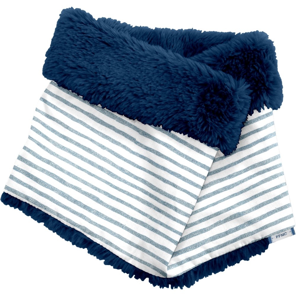 Echarpe Tube Enfant Rayé Bleu Blanc