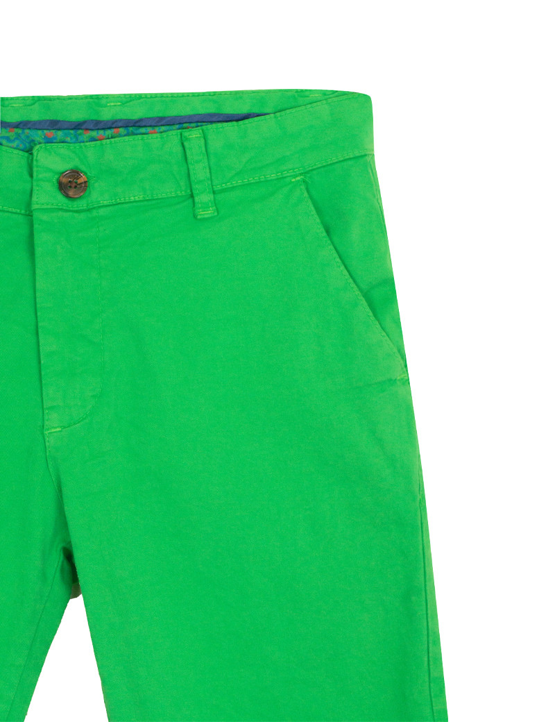 RECYCLED ART WORLD SHORT CHINO BASIC VERT PRAIRIE