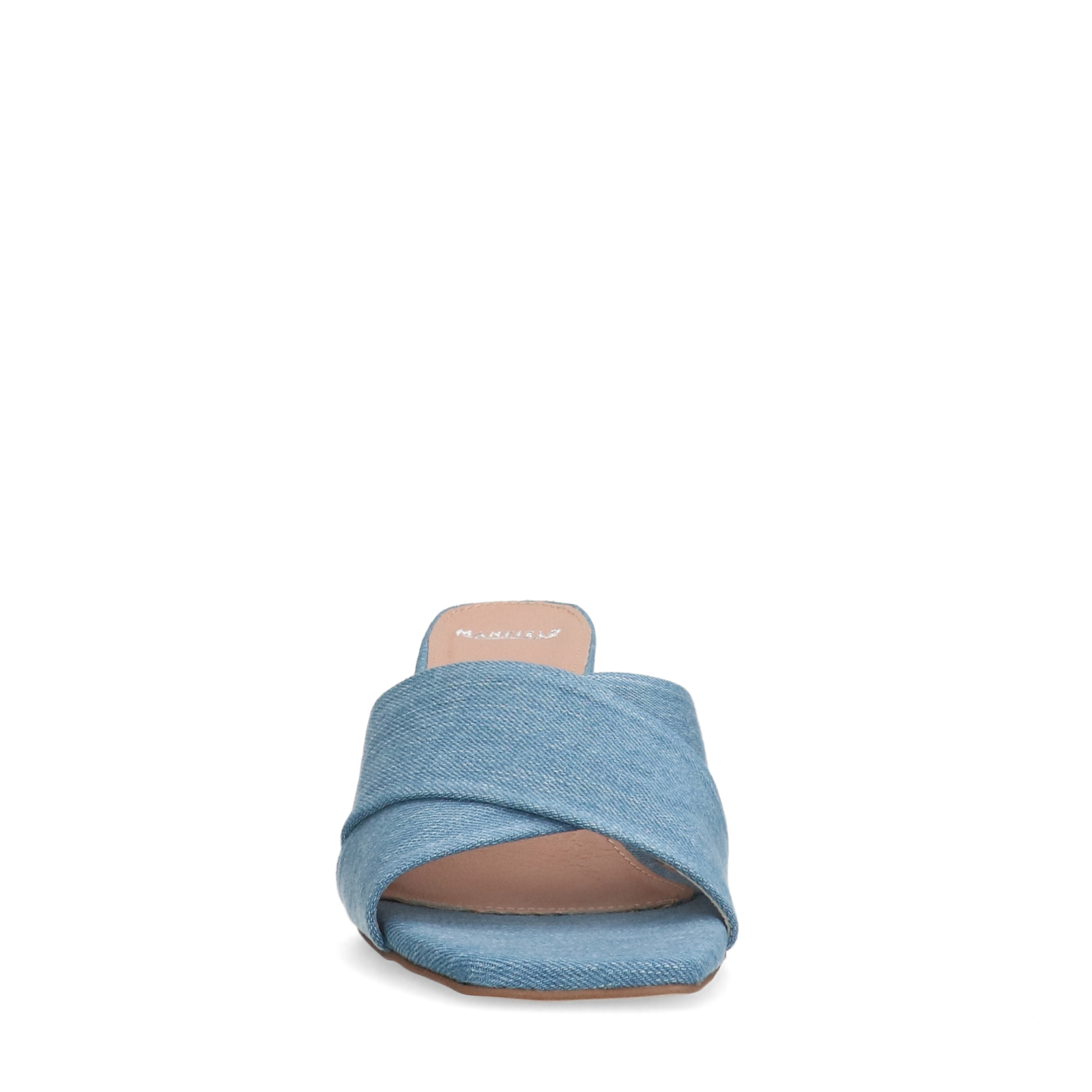 Blauwe denim pumps