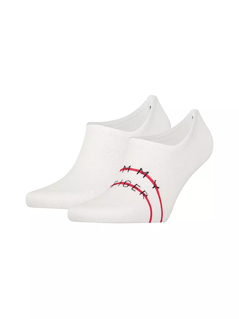 TOMMY HILFIGER Herren Füsslinge 2er Pkg white  weiss