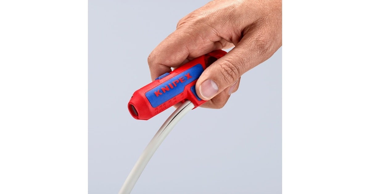 KNIPEXErgoStrip Universeel kabelstrip-/ontmantelingsgereedschap  (Rood/blauw)