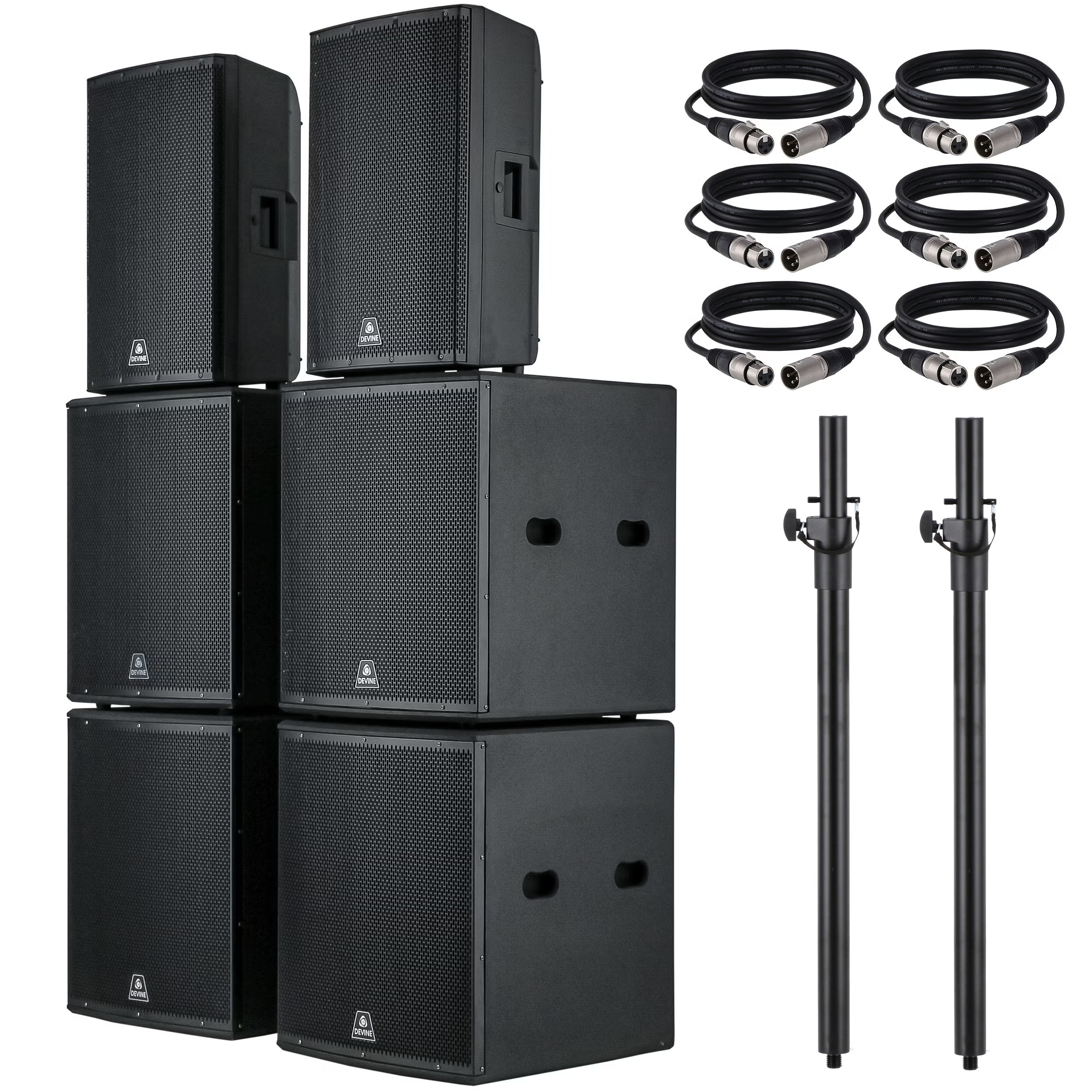 Devine Onyx 15A (2x) + 18SA (4x) set