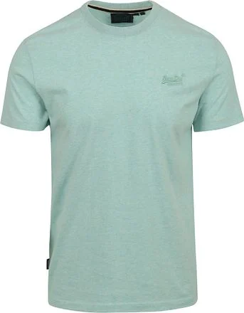 Superdry Classic T-Shirt Melange Lichtgroen M1011245A-9VQ kopen