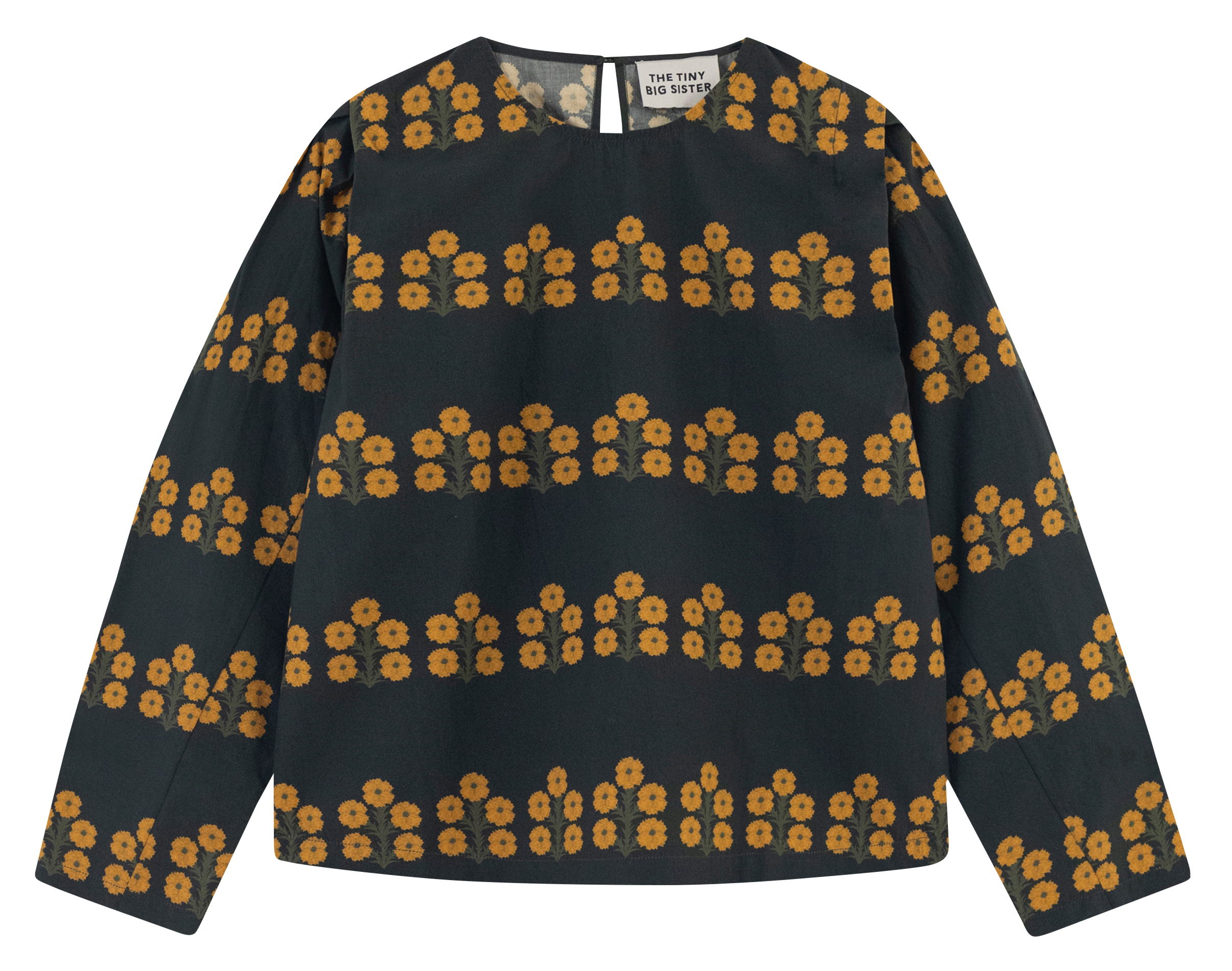 ASTER - Blouse col rond en coton | Kaki