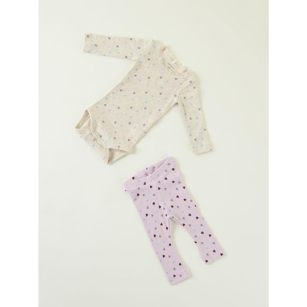 Køb Name It Winsome Orchid Smiles Leggings