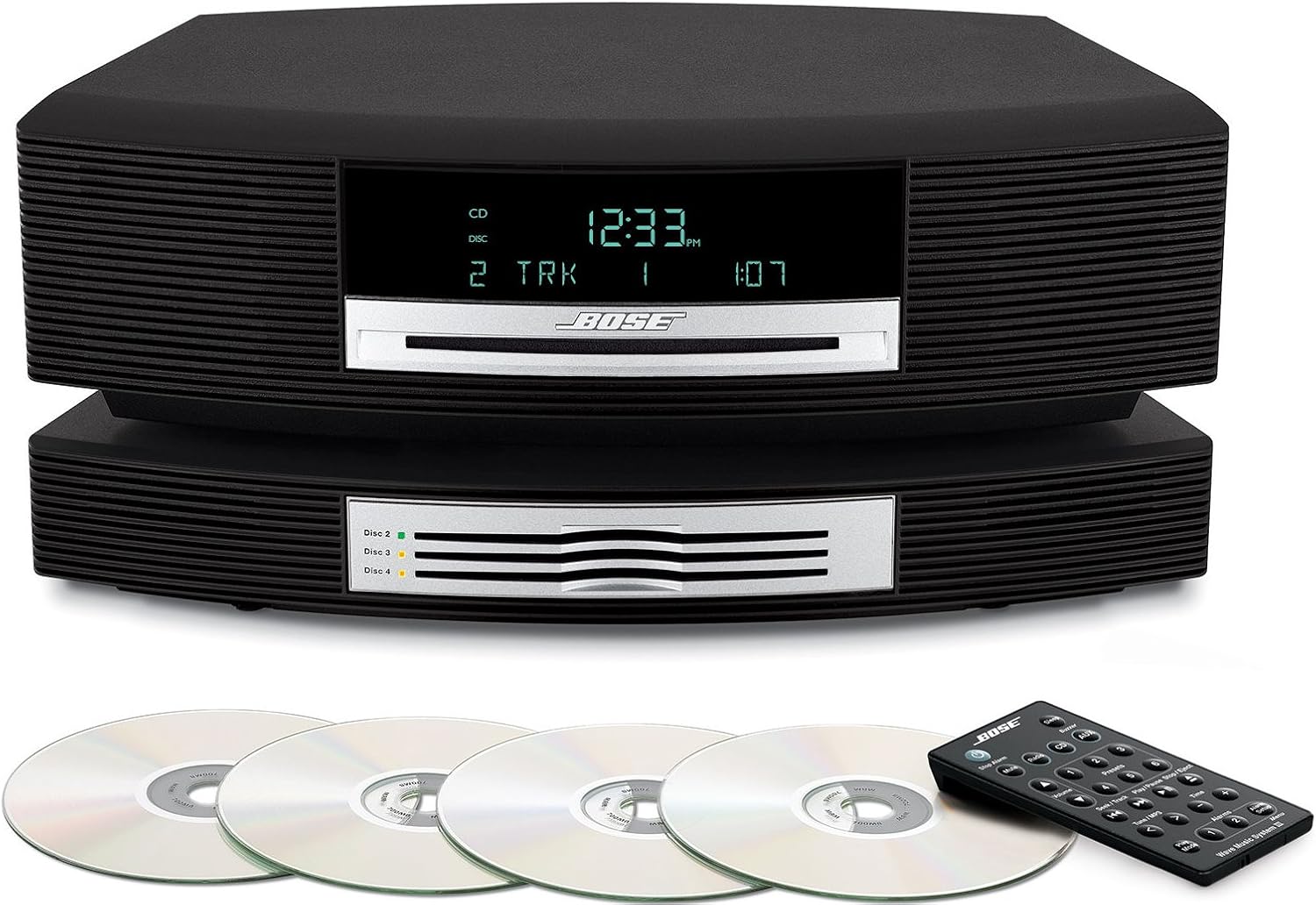 Bose Wave Music System III Bundle with Multi-CD Changer, 230V EU / AP Version, Système de Musique Ondulatoire avec Plusieurs CD Changeur