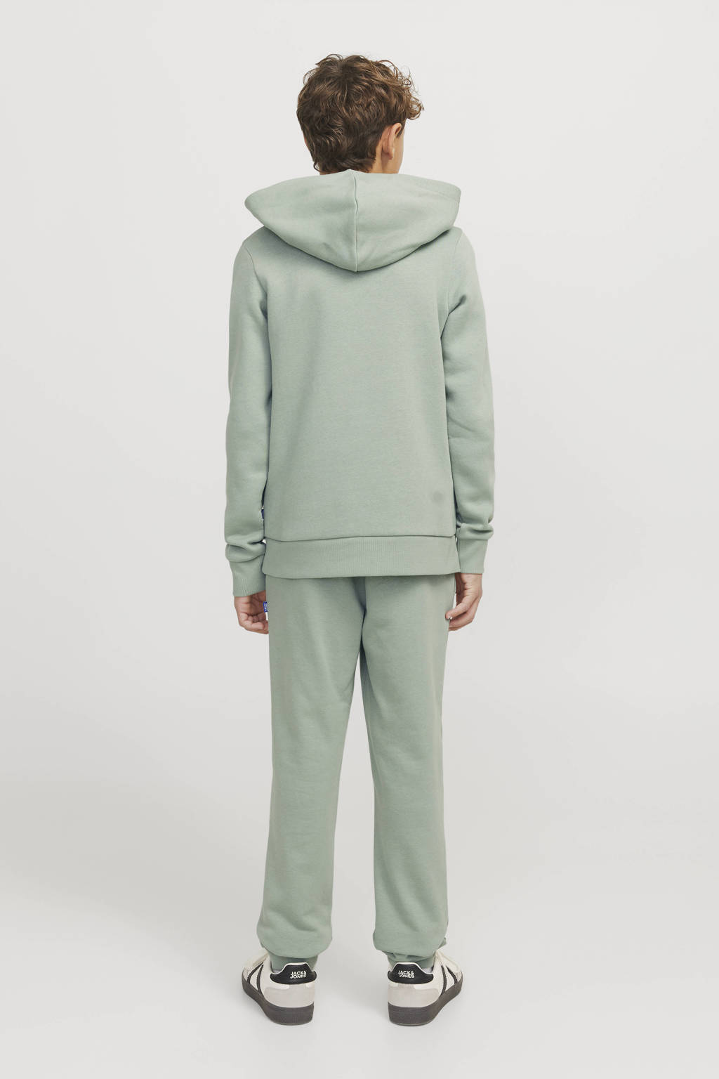 JACK & JONES hoodie JJELOGO met logo zachtgroen