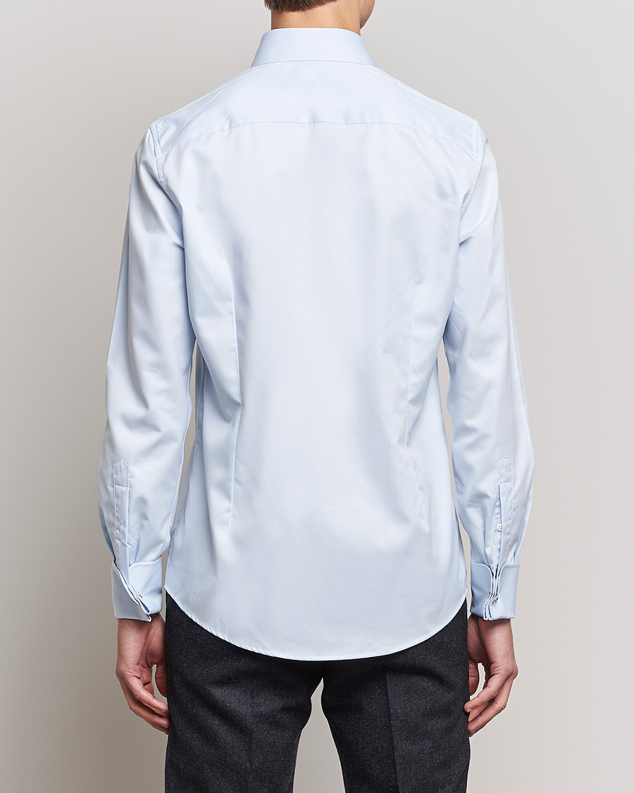 Stenströms Slimline Double Cuff Light Blue