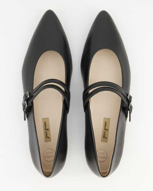 Paul Green 1022-005 Ballerinas in Schwarz