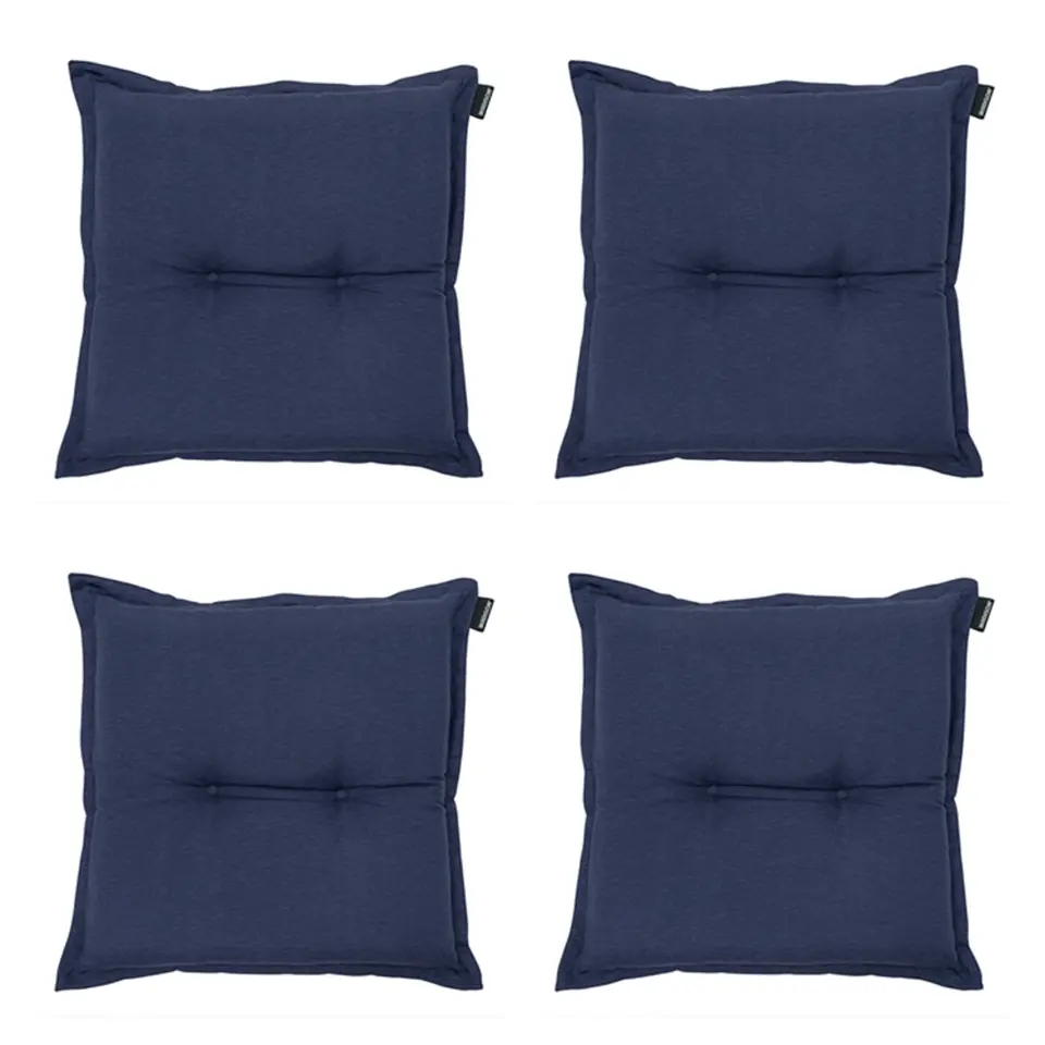 Madison - Zitkussen Panama indigo - Ca. 50x50 cm - Set van 4