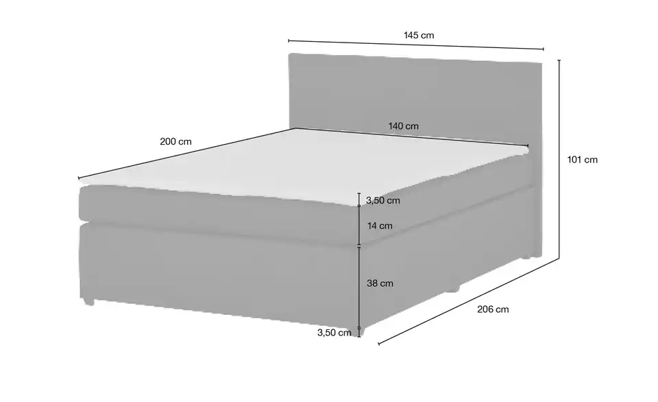 Boxspringbett Carlo
