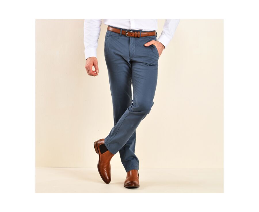 Pantalon chino homme Bleu Nordique - KYRK