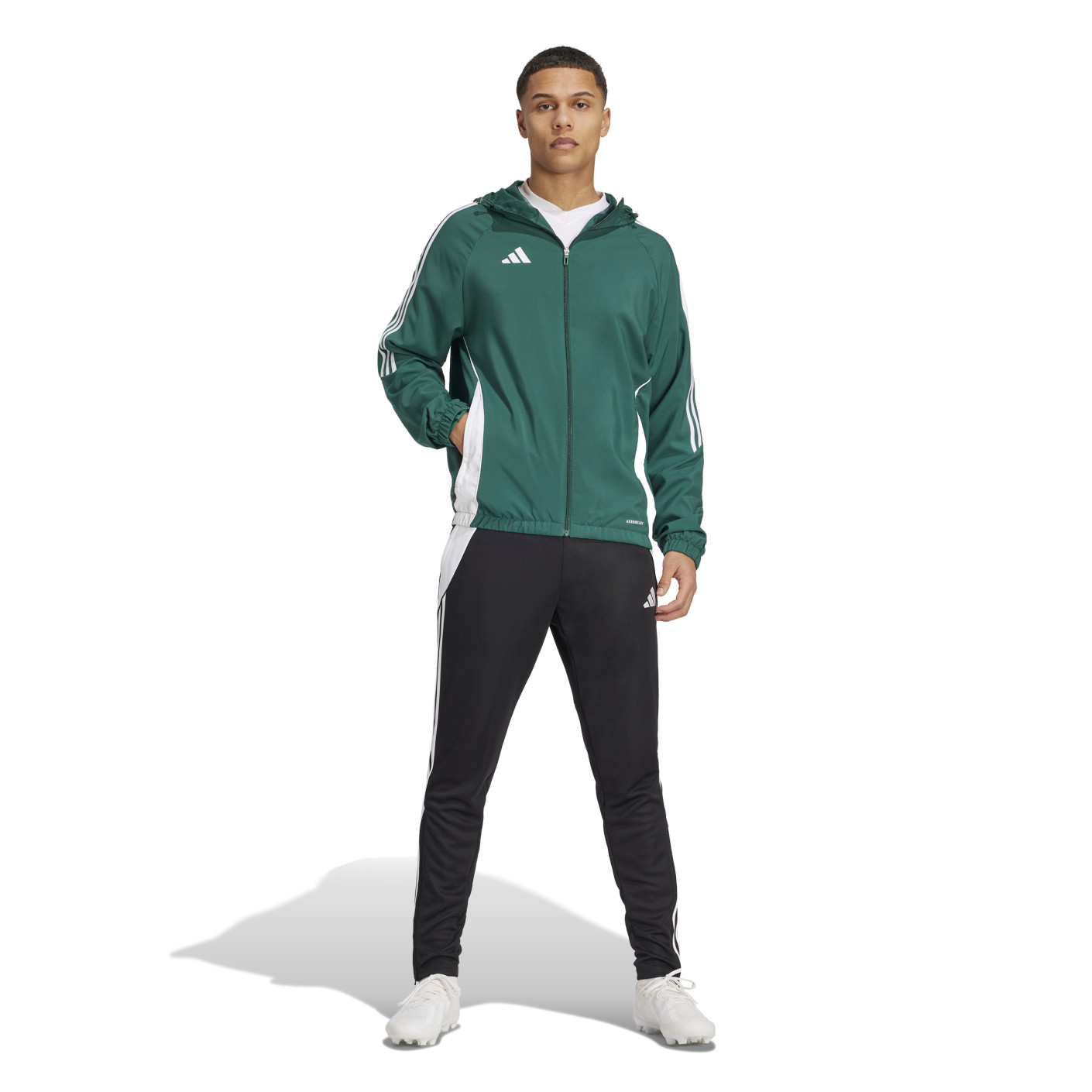 Adidas Tiro 24 Windbreaker Donkergroen Wit