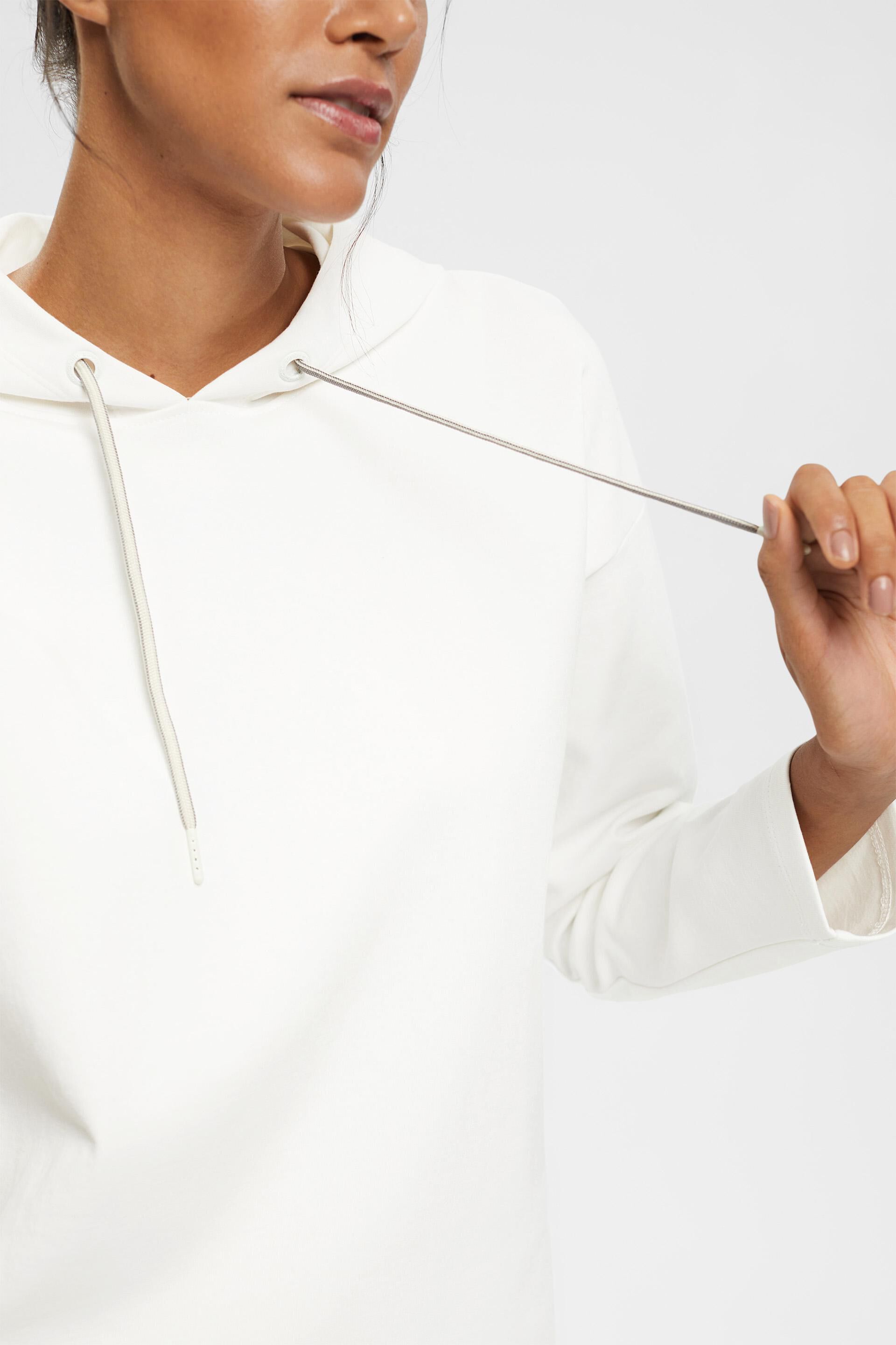 Sweat à capuche au toucher doux, coton biologique mélangé