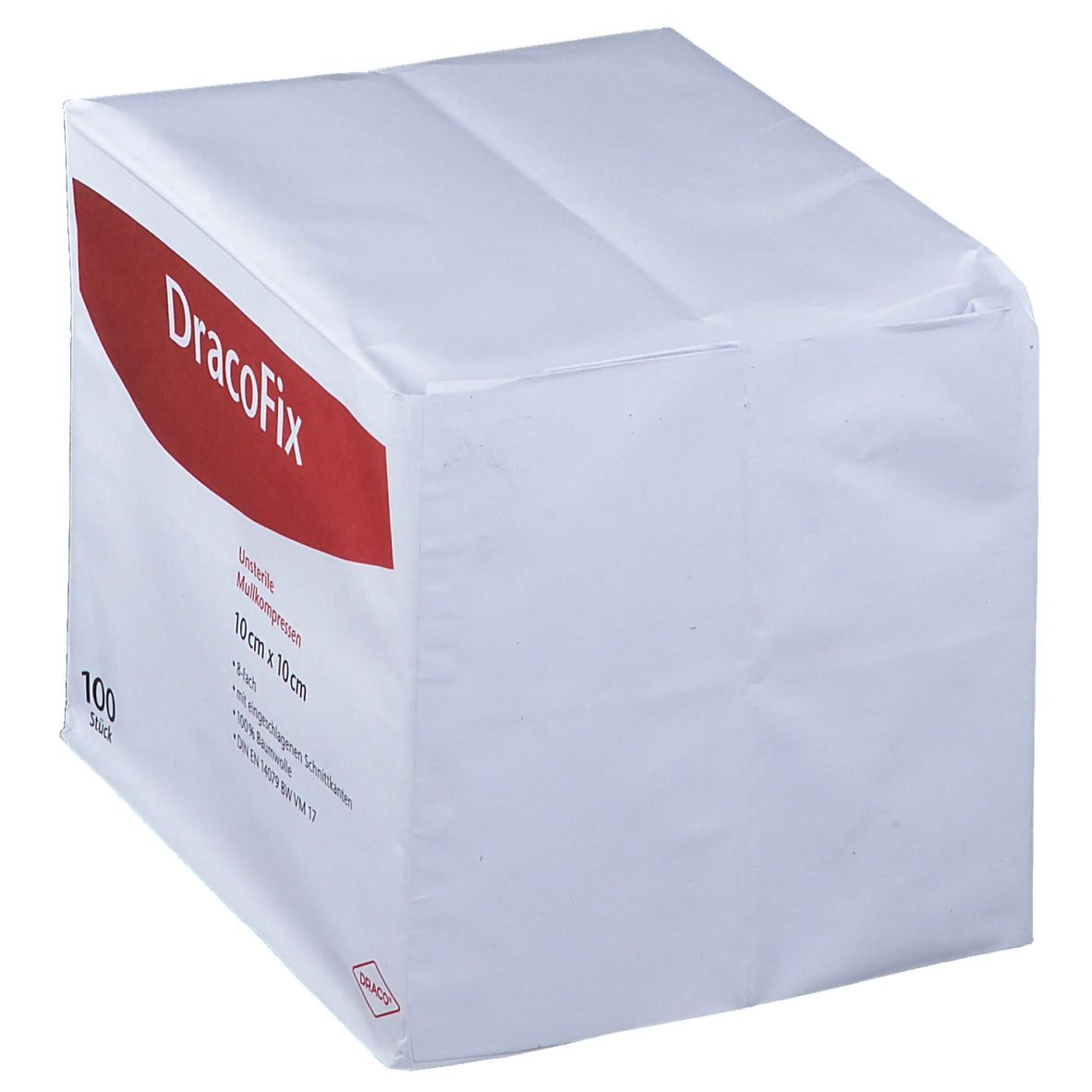 DracoFix Mullkompressen unsteril 8fach 10x10cm