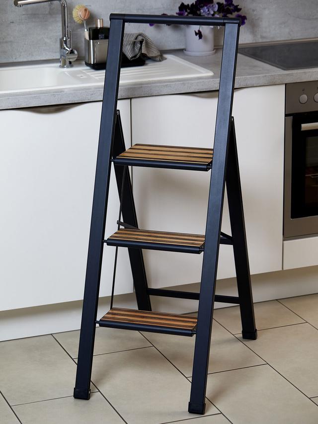 Trittleiter aus Aluminium, klappbar, 3 Stufen