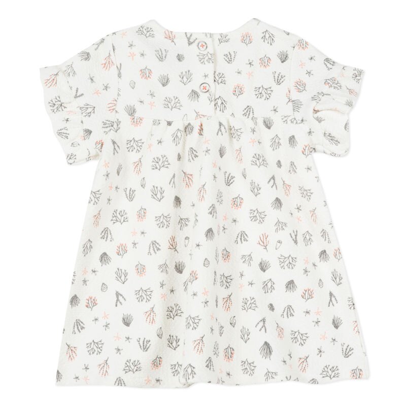 Robe écrue à imprimé fonds marins bébé fille Absorba Aucune nuance