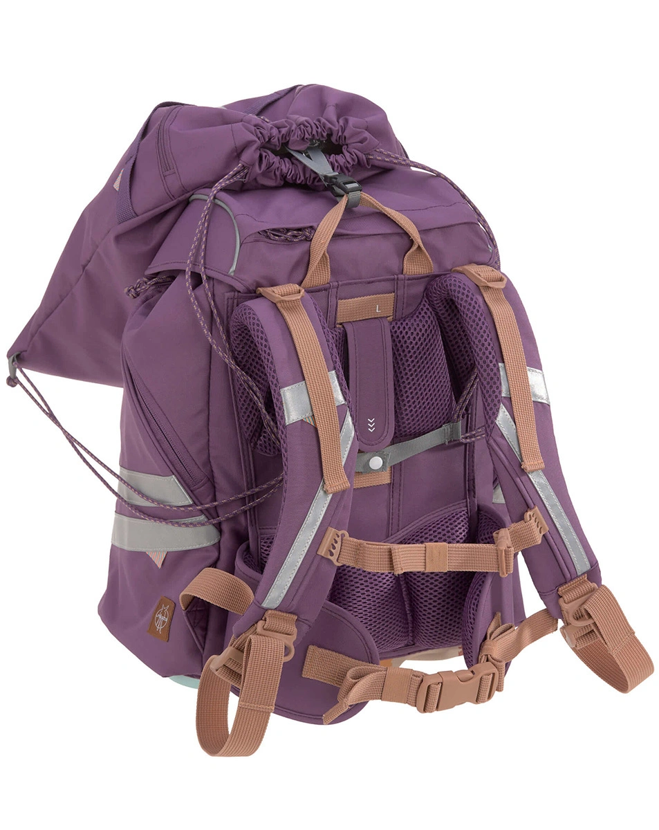 Schulranzen-Set UNIQUE (30x25x40) 9-teilig in lila