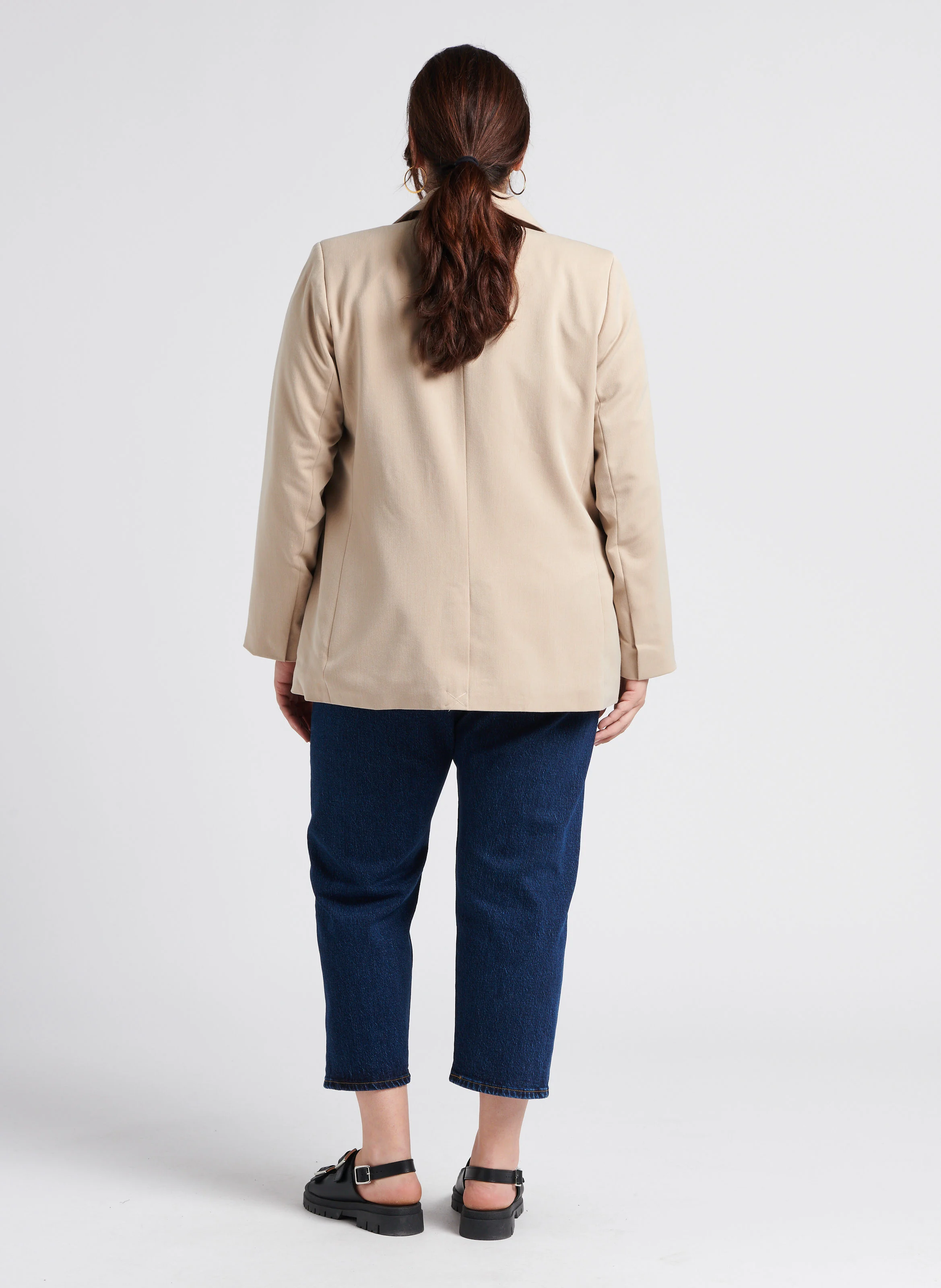 PL 501 CROP - Jean droit taille haute | Jean brut