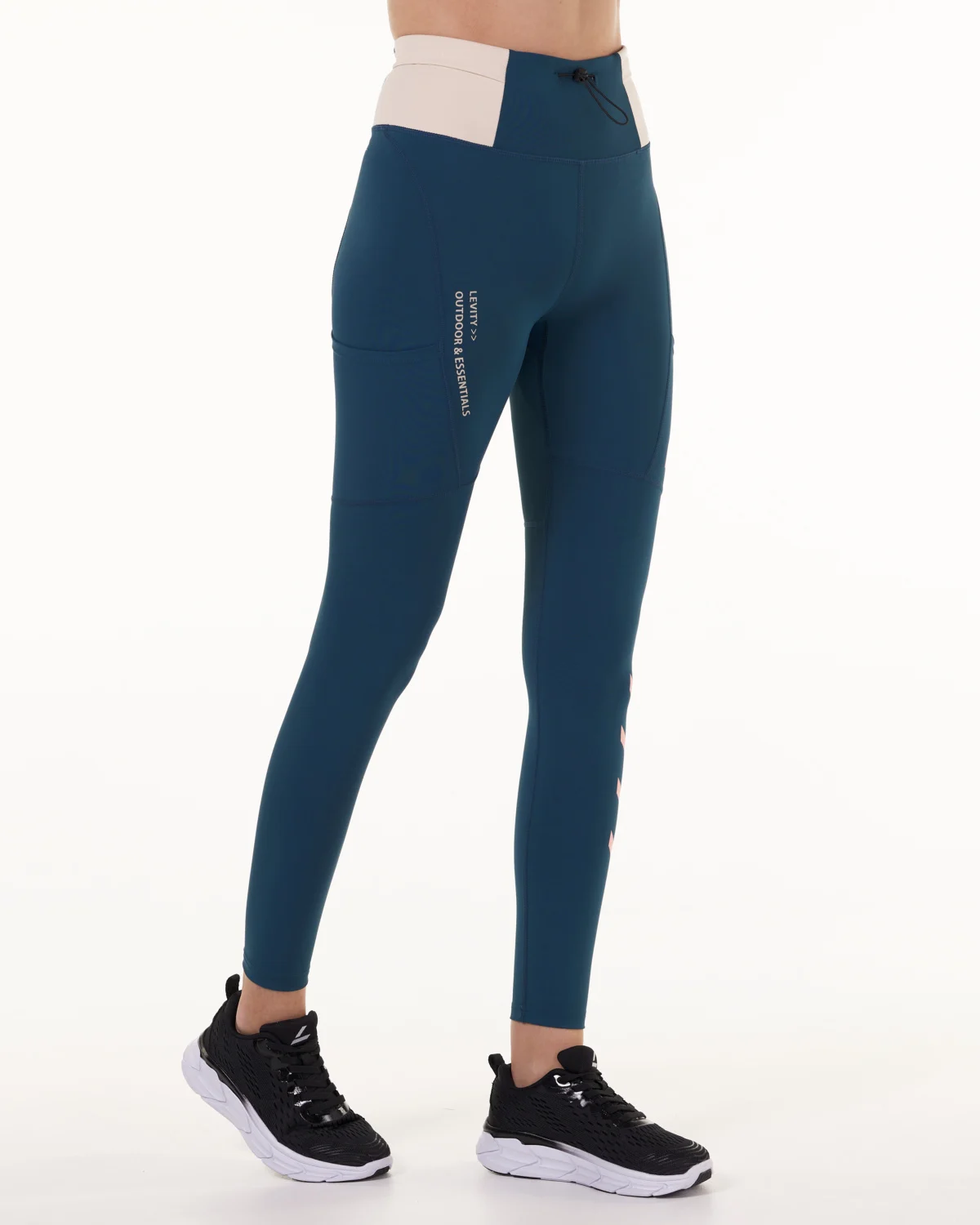 LEVITY Future Trail Tech Tights Deep Teal