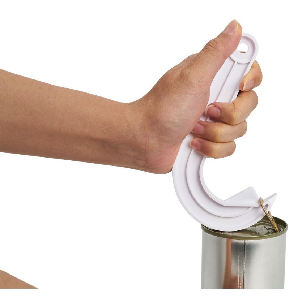 Ouvre-boîte à anneau ergonomique L15cm blanc