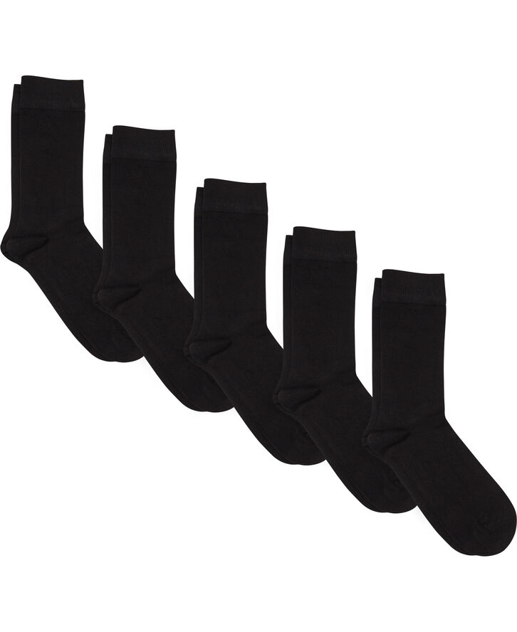 Lindbergh 5-pack bamboo sokker Sort