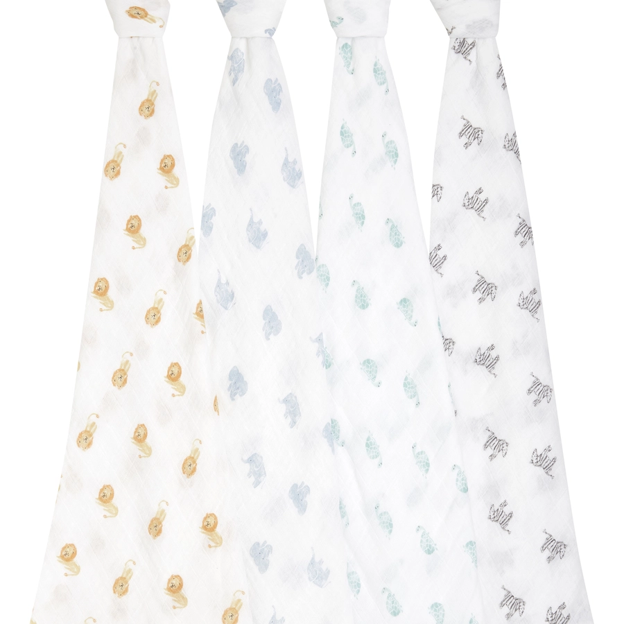 aden + anais™ Pucktücher Animal Kingdom 4er-Pack