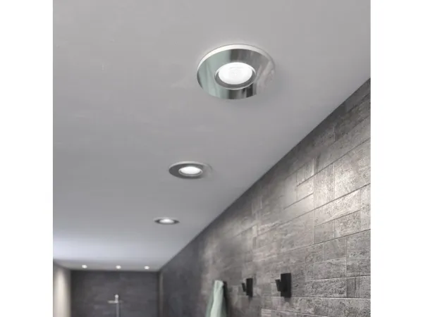 Philips Hue White ambiance Adore - Indlejret spotlys - LED-spot lyspære - GU10 - 4.2 W - klasse E - varmt til køligt hvidt lys - 2200-6500 K - krom (pakke med 3)