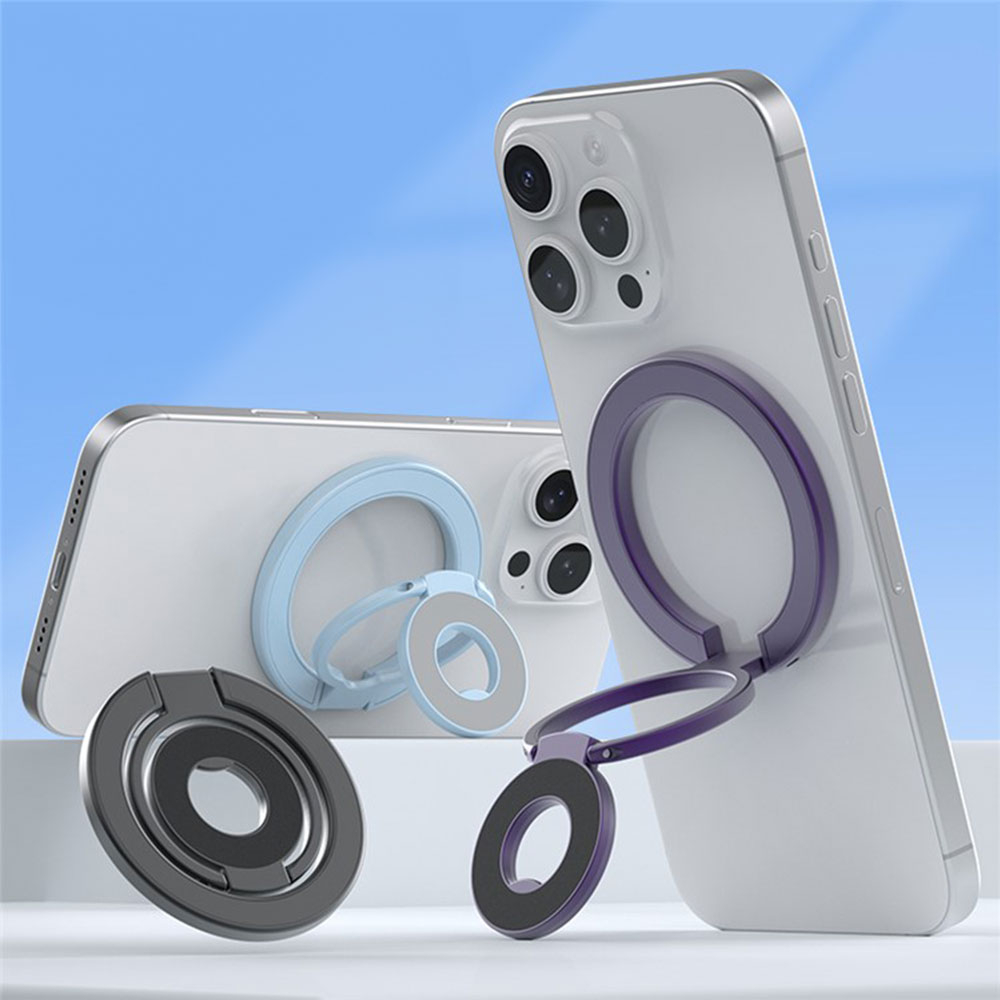 Magnetische MagSafe Finger Griff Ring Halterung 360 Grad Drehfunktion - Schwarz