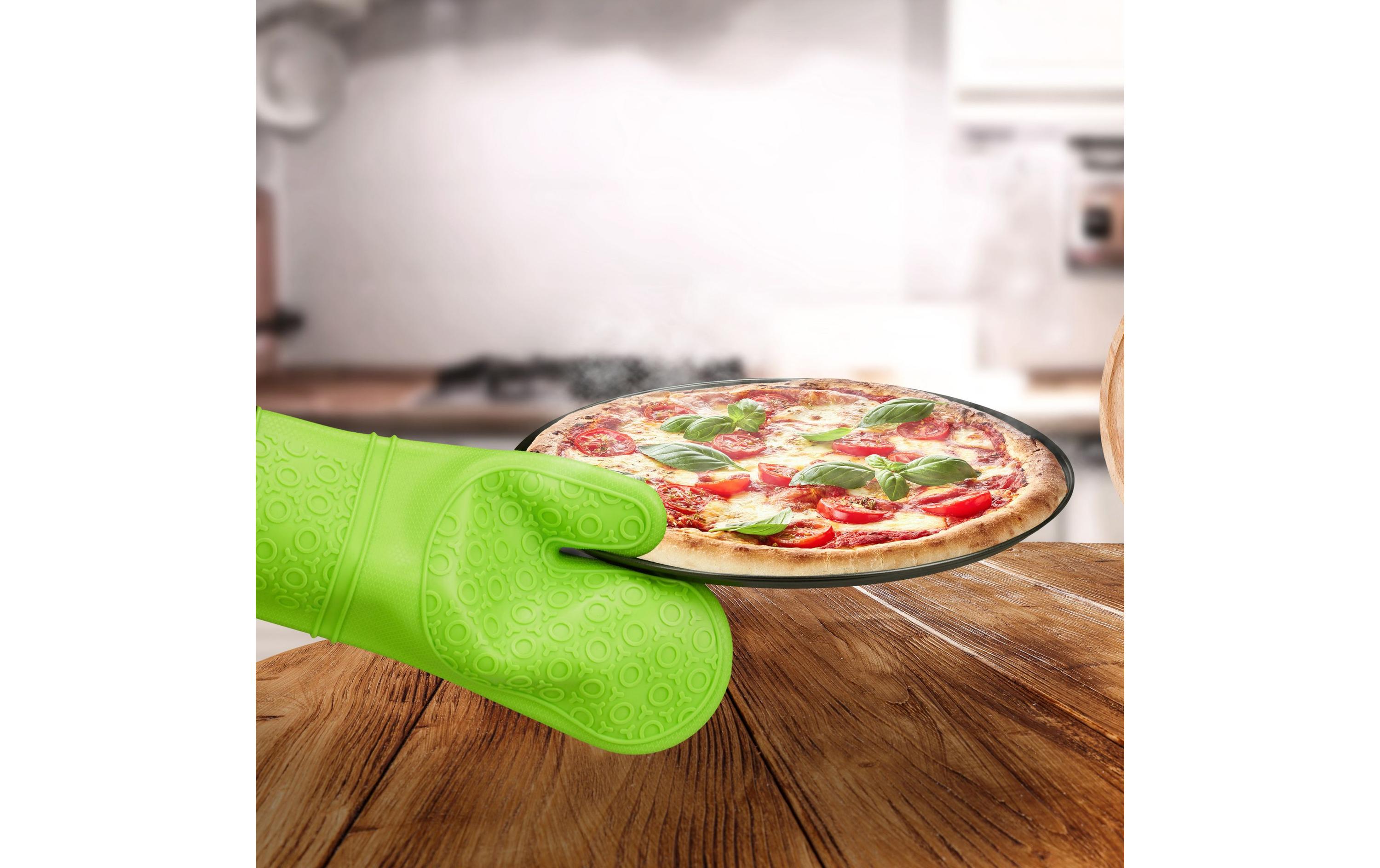 Topflappen SchwarzOfenhandschuhe aus Silikon