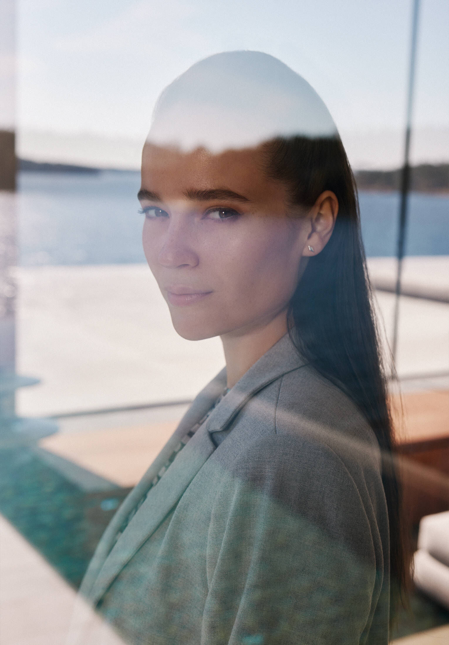 Betty & Co| Damen Longblazer mit Taschen