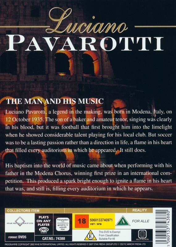 Luciano Pavarotti - Dokumentar - DVD